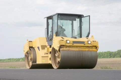 Road construction equipment Stock Photos