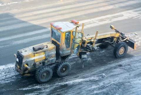 Road construction equipment. Foto stock