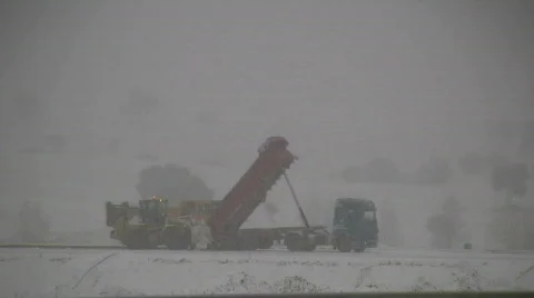 Road construction Stock Footage 300425