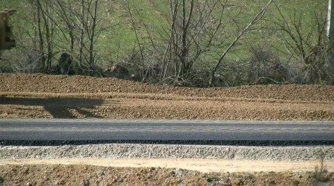 Road construction Stock Footage 348392
