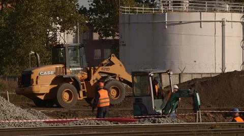 Road construction Stock Footage 37843104