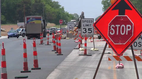 Road Construction Stock-Footage 38607312