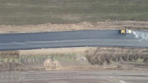 Road construction Video stock 145274725