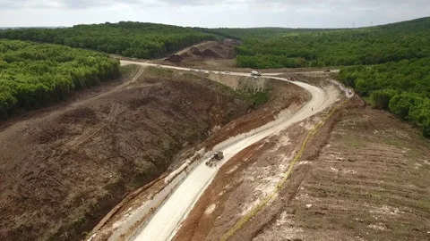 Road construction Stock Footage 170924655