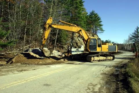 Road construction Stock Photos