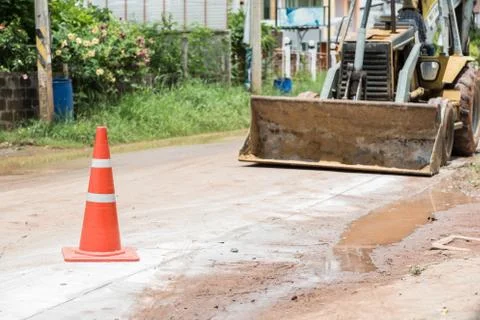 Road construction Stock Photos