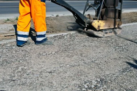 Road construction Stock Photos