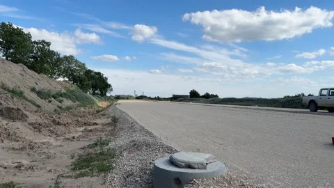 Road Construction in Pułtusk Stock Footage 279245254