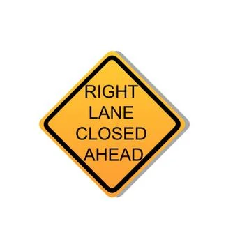 Road construction signs Stock Illustration