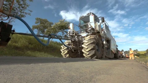 Road construction site Vídeo Stock 75958658