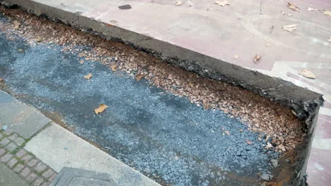 Road construction site Vidéo 290499048