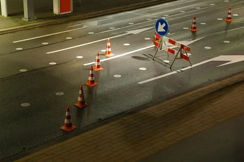 Road Construction Site Stock Photos