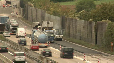 Road Construction Time Lapse Stockbeeldmateriaal 84811