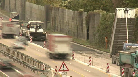 Road Construction Time Lapse Video stock 84814