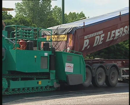 Road construction work Stock Footage 738274