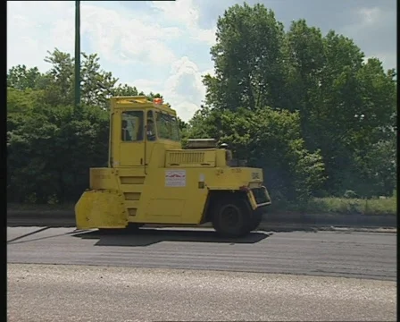 Road construction work Stock Footage 738280