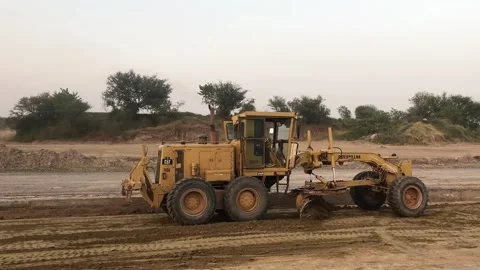 Road Construction Work in Gulberg Green, Islamabad, Pakistan Stock Footage 345080551