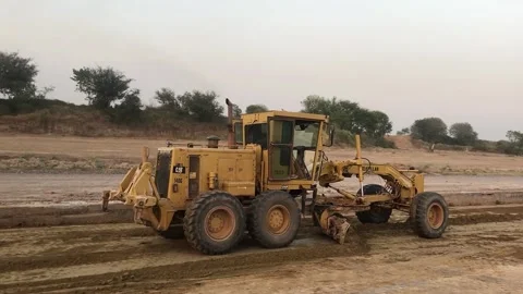 Road Construction Work in Gulberg Green, Islamabad, Pakistan Stock Footage 345080569