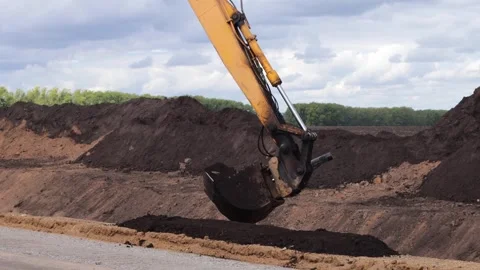 Road construction works. Stock Footage 248915608