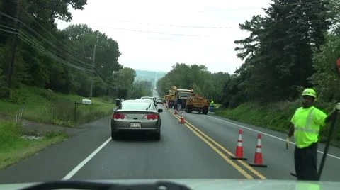 Road constructon Видео 8828176