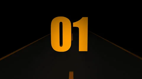 Road Countdown 03 Stock Footage 31263952