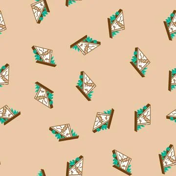 Road crack disaster isometric icon seamless pattern 스톡 일러스트