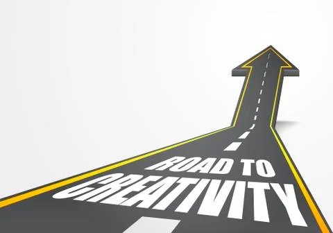Road to creativity Stock Illustration