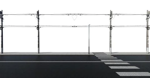 Road crosswalk Stock Illustration