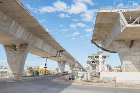 Road currently under construction Stock Photos