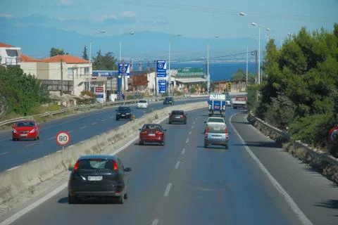 The road to Cyprus Stock Photos