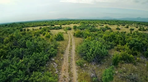 Road Dalmatian hinterland Stock Footage 41719801