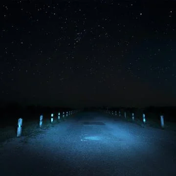 Road into darkness Stock Photos