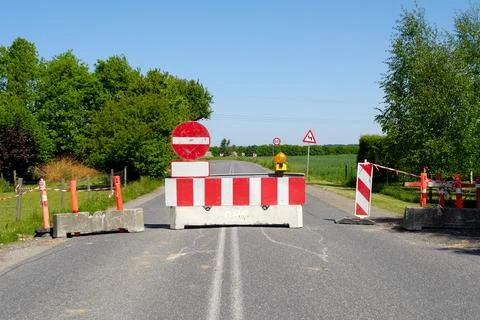 Road dead end Stock Photos