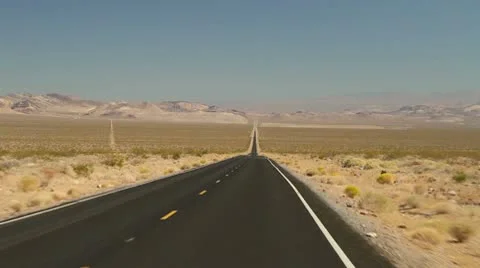 Road in Death Valley Stock Footage 10591485