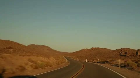 Road in Death Valley Stock Footage