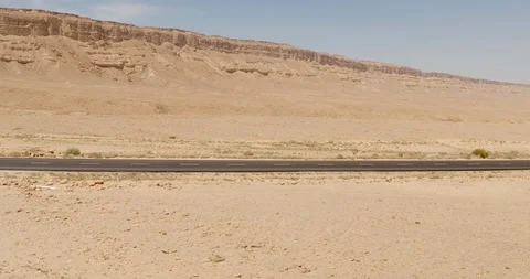 A road in the Desert - Aerial Stock Footage 112990239