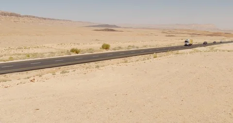 A road in the Desert - Aerial Stock Footage 112994036