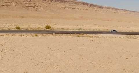 A road in the Desert - Aerial Stock Footage 113000233