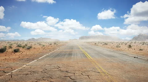 Road Desert Video stock 55957815
