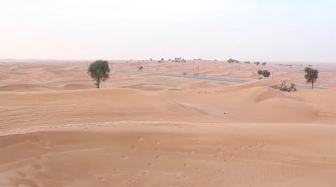 Road in the desert Stock Footage 59862303