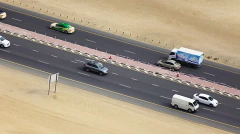Road in the desert Stock Footage 60851420