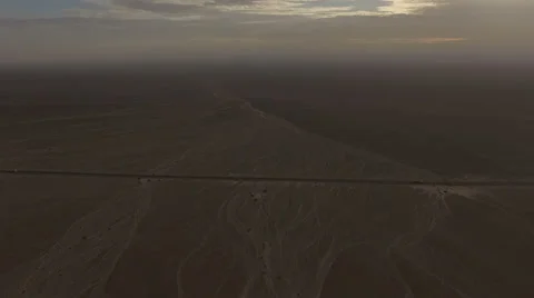 Road in the desert Stock Footage 62759695