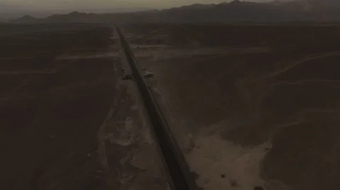 Road in the desert Stock Footage 62759716