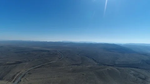 Road in the desert. Israel Stock Footage 105970201