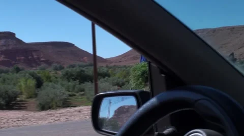 The road of the desert in Morocco Stock Footage 52894305