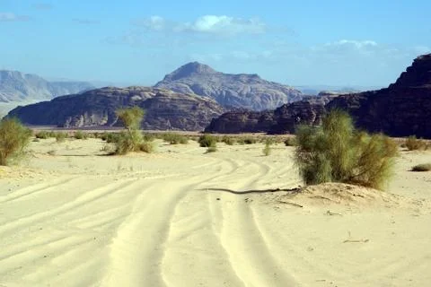 Road in desert Stock Photos