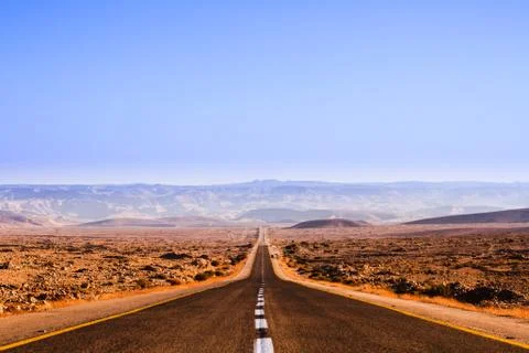 Road in the desert Stock Photos