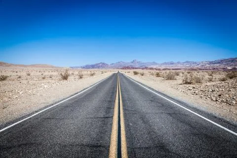 Road in the desert Stock Photos