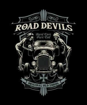 Road devils Stock Illustration