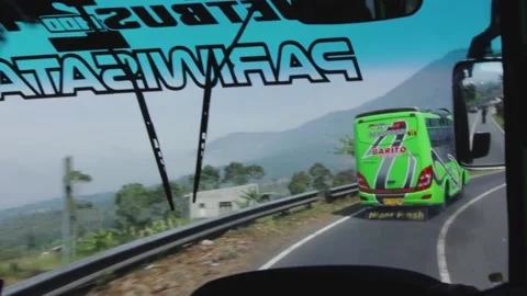 Road to Dieng Highland, Middle Java island, Indonesia Oct 12 2019 Vídeo Stock 132168591